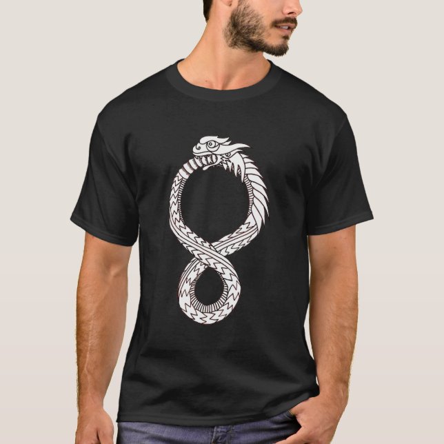 Ouroboros dunkle T T-Shirt (Vorderseite)