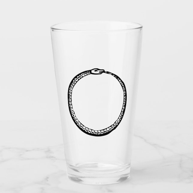 Ouroboros Glascup Glas (Vorderseite)
