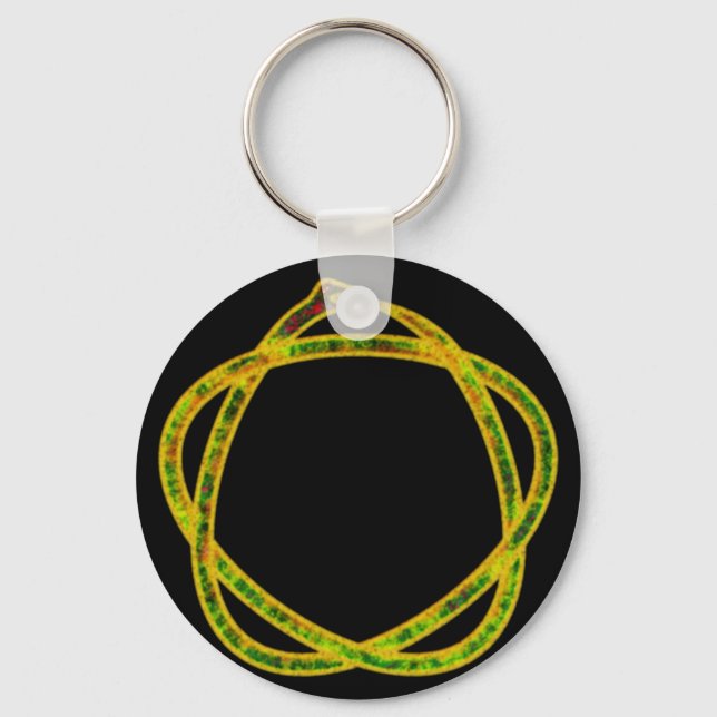 Ouroboros Pentagramm Schlüsselanhänger (Vorderseite)