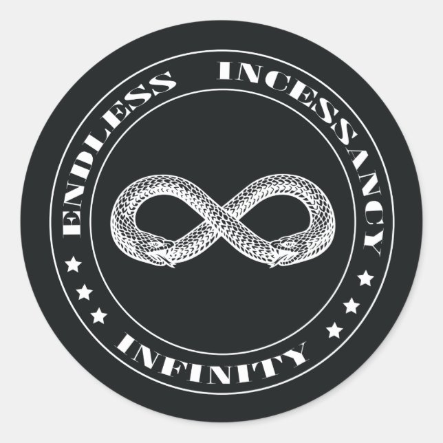 Ouroboros Runder Aufkleber (Vorderseite)