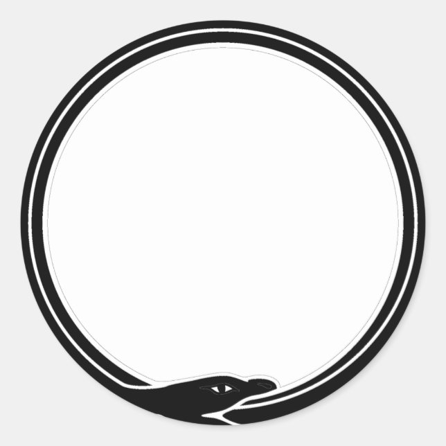 Ouroboros Runder Aufkleber (Vorderseite)