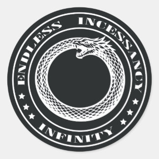 Ouroboros Runder Aufkleber