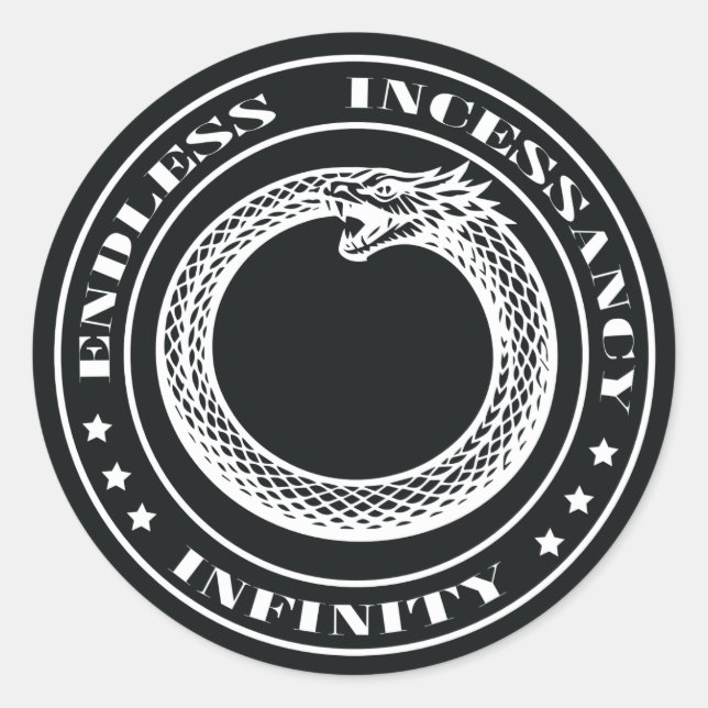 Ouroboros Runder Aufkleber (Vorderseite)