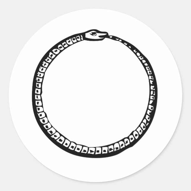 Ouroboros Runder Aufkleber (Vorderseite)