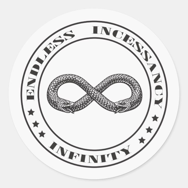 Ouroboros Runder Aufkleber (Vorderseite)