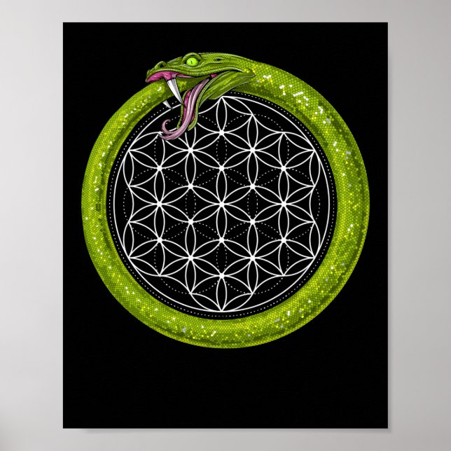 Ouroboros Snake Symbol Poster (Vorne)