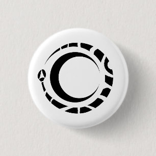 Ouroboros und Mond Button