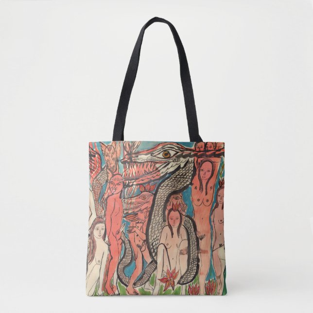 Ourobouric hallt TASCHEN-TASCHE wider Tasche (Vorderseite)