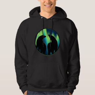 Ours Art Sweat - shirt à capuche aurores boréales 
