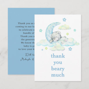 Ours Bleu Teddy Sur Merci Lune
