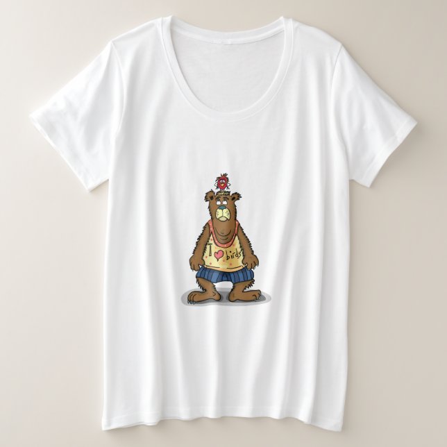 Ours Brown caricaturé debout sur ses pieds arrière (Design devant)