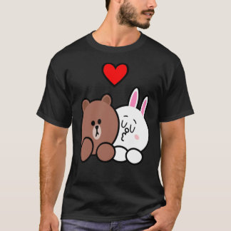 Ours Brown et Cony en amour T-shirt classique