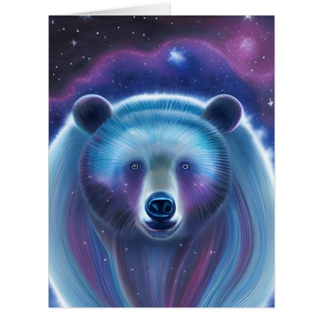 Ours cosmique Toutes les occasions Carte de voeux (Devant)