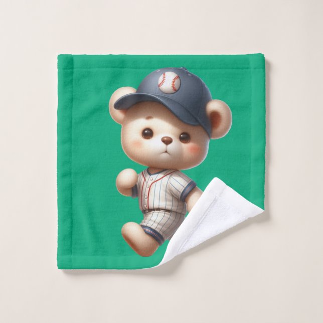 Ours de baseball 1 (Gant de toilette)