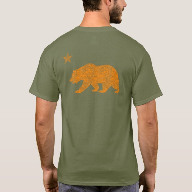 Ours de fatigue du T-shirt des hommes (Dos)