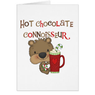 Ours de garçon de connaisseur de chocolat chaud
