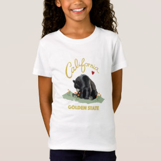Ours de la Californie - filles de T-shirt d'amour