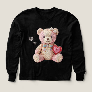 Ours de la Saint-Valentin en strass
