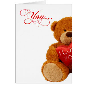 Ours de nounours romantique d'anniversaire - vous