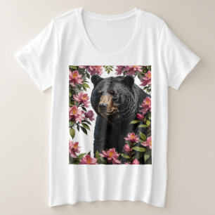 Ours De Virginie Occidentale Et Fleurs Roses