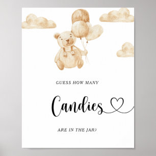 Ours deviner combien de canettes poster