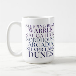 Ours dormant Michigan Dunes de sable Café Mug