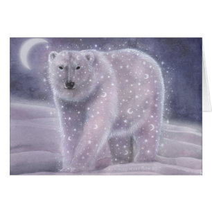 Ours du ciel nocturne Carte magique de l'ours pola