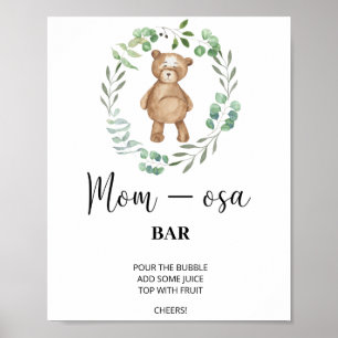 Ours en peluche \ Affiche Mon-osa bar