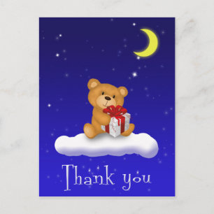 Ours en peluche avec Carte de remerciements Baby s