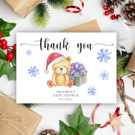 Ours en peluche d'hiver - merci