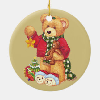 Ours en peluche mignon Ornement de Noël