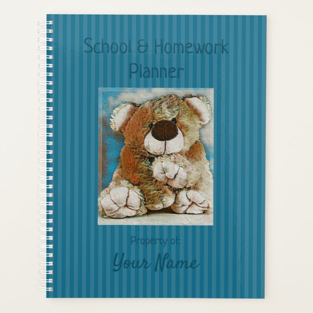 Ours en peluche - Planificateur scolaire - HAMbyWG (Devant)