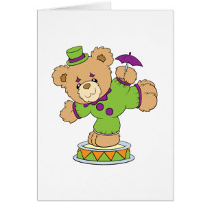 Ours en peluche sot clown