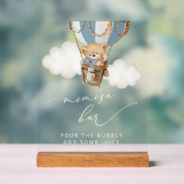 Ours En Teddy, Ballons Bleu Hot Air, Bar Momosa