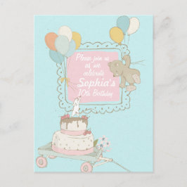 Ours et souris Enfants Invitation Anniversaire