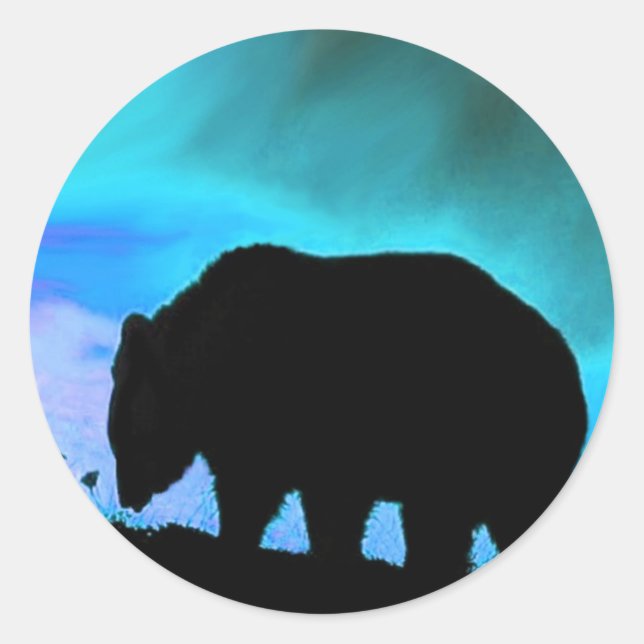 Ours Grizzly Animaux sauvages Stickers Faune (Devant)
