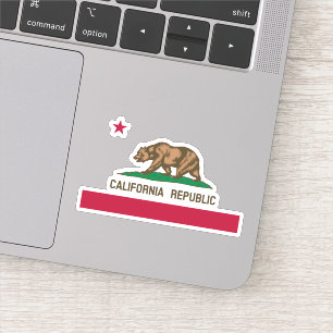 Ours grizzly de Californie et Sticker étoilé