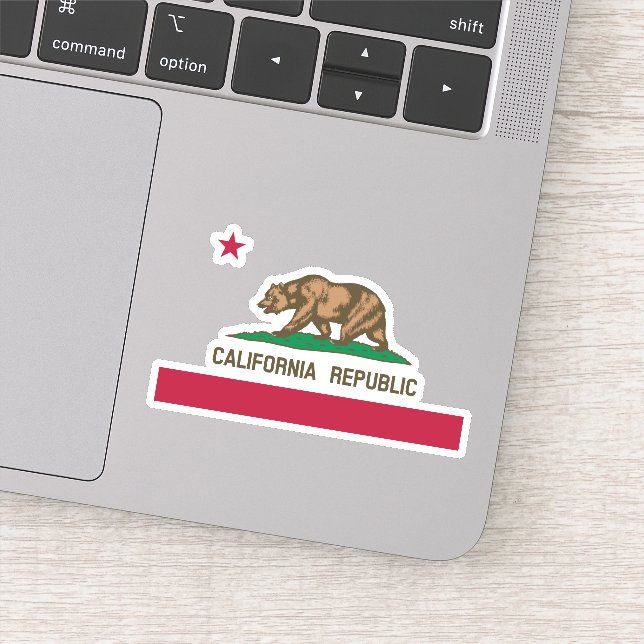 Ours grizzly de Californie et Sticker étoilé (Détail)