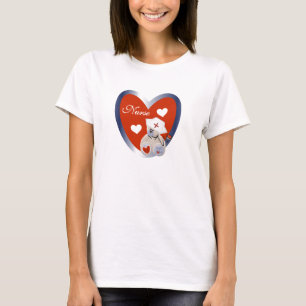 Ours-infirmière avec T-shirts et cadeaux de coeur