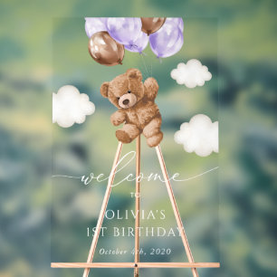 Ours mignon, Ballons pourpres, Bienvenue pour le p