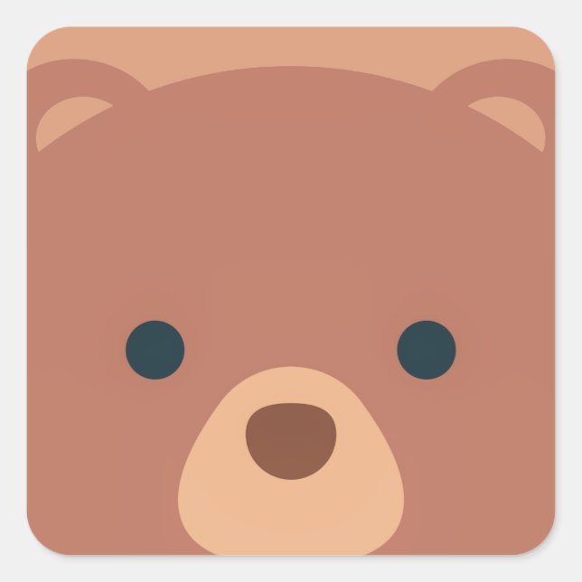 Ours mignon et Brown | Sticker (Devant)