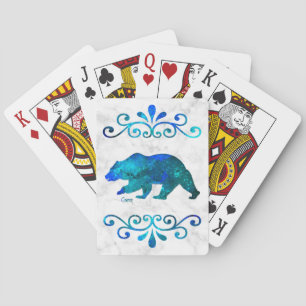 Ours multicolore - Cartes de jeu pour vélos