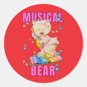 Ours Musical Autocollant