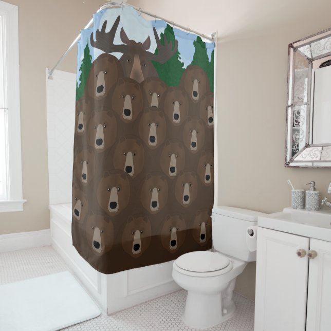 Ours Ours Ours Ours Douche Rideau (En situation)