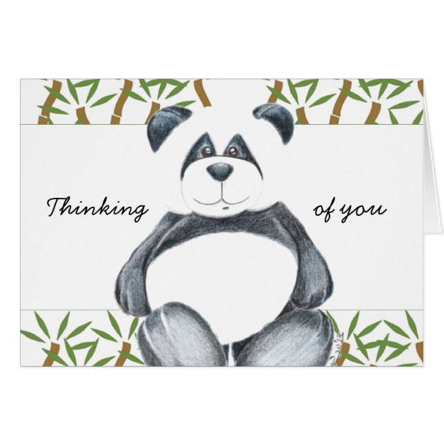 Ours panda mignon (Devant horizontal)