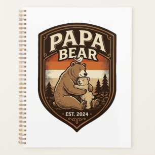 Ours Papa Gravure Vintage Design de T-Shirt Ours_1