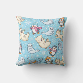 Ours Polaire Arctique Manchot Coussin Jeté