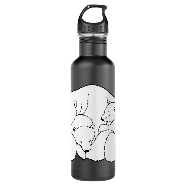 Ours polaire Art Art Bouteille Sport (Devant)