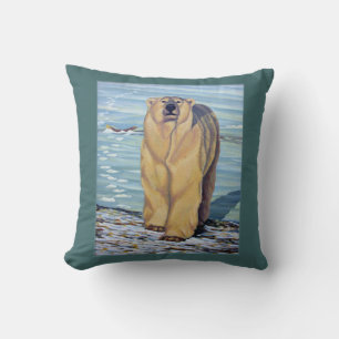 Ours polaire Art Coussin Ours Décor Ours Coussin