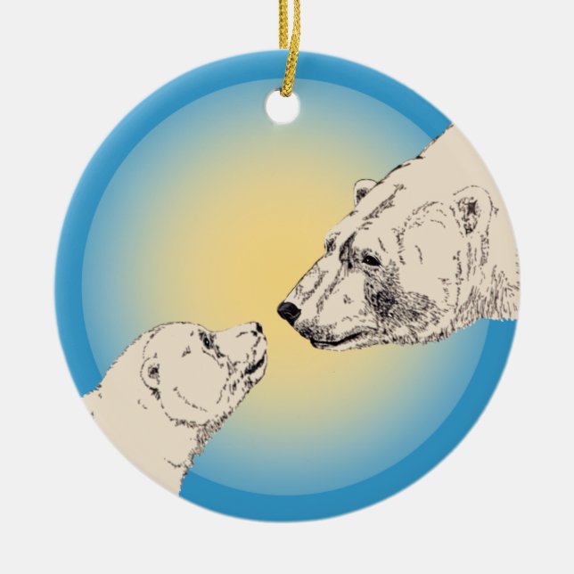 Ours Polaire Art Ornement Ours Garde Ours Cadeaux  (Devant)